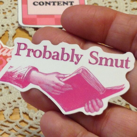 Smutty Book Lover's Stickers - for scrapbooks, computer book covers, crafts - Picture 9 of 9